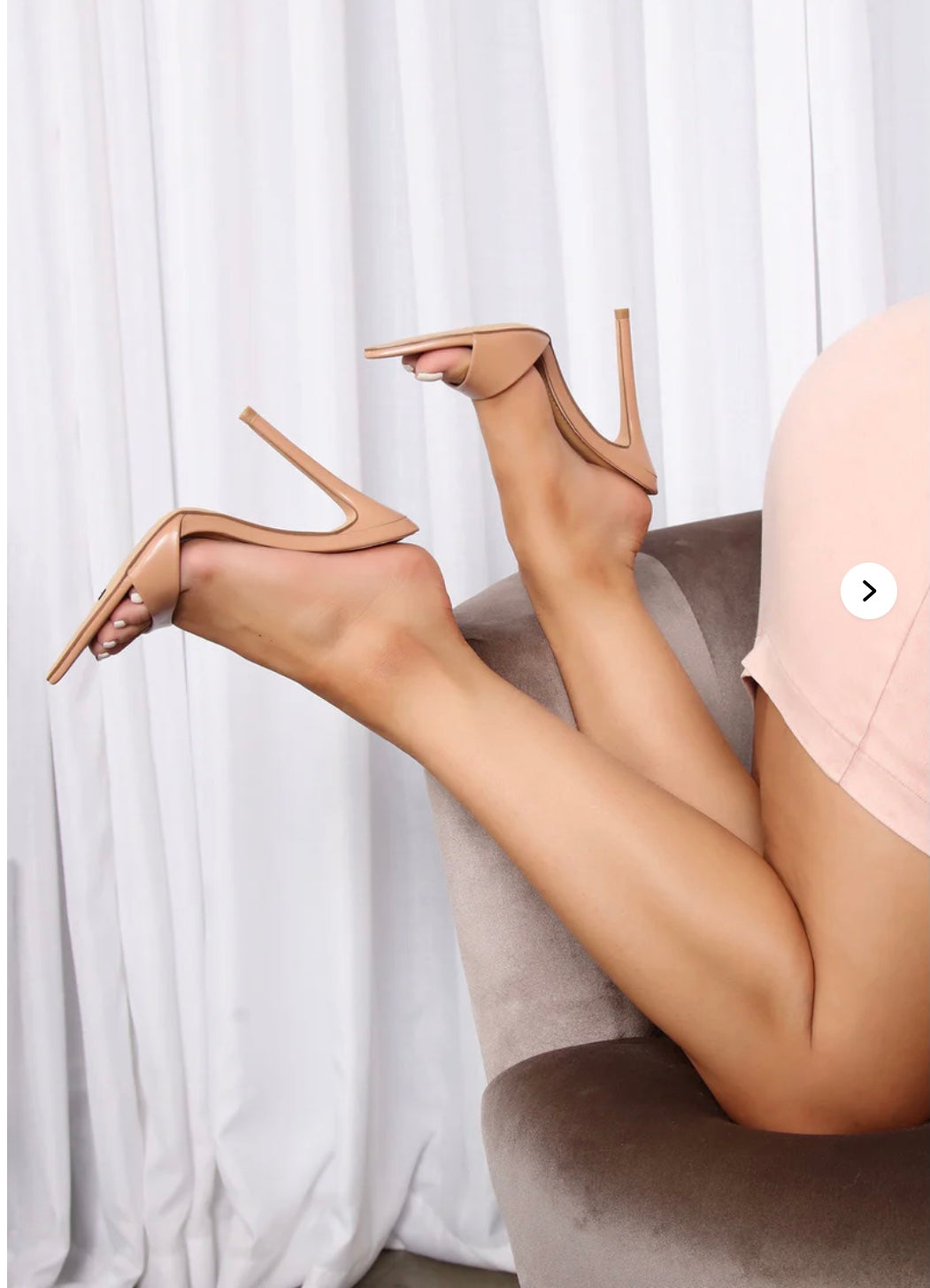Leg-Lengthening Luxe Stilettos - Nude