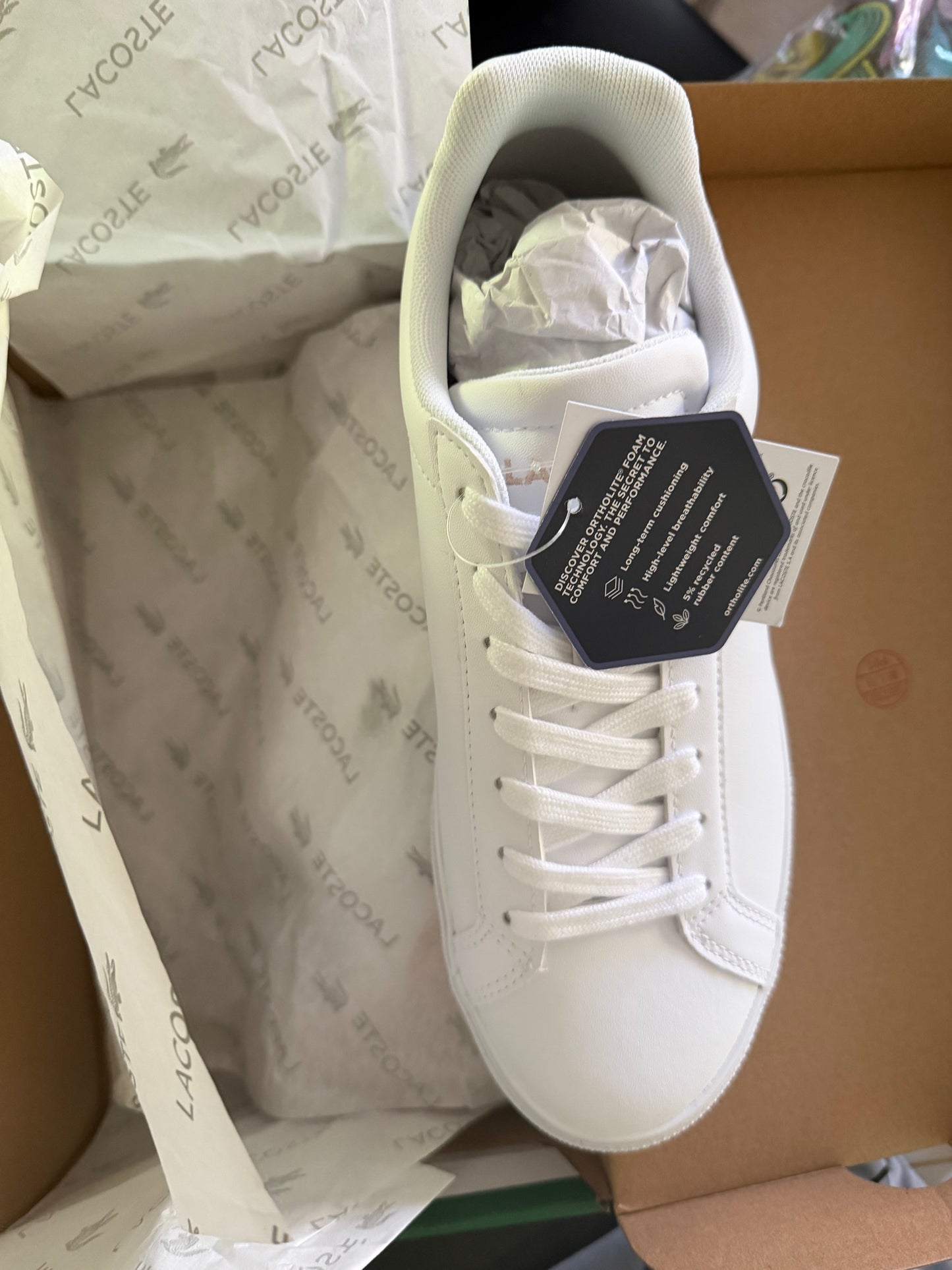 Lacoste Women's Lerond Pro BL 23 1 CFA Sneaker - White/Light Pink