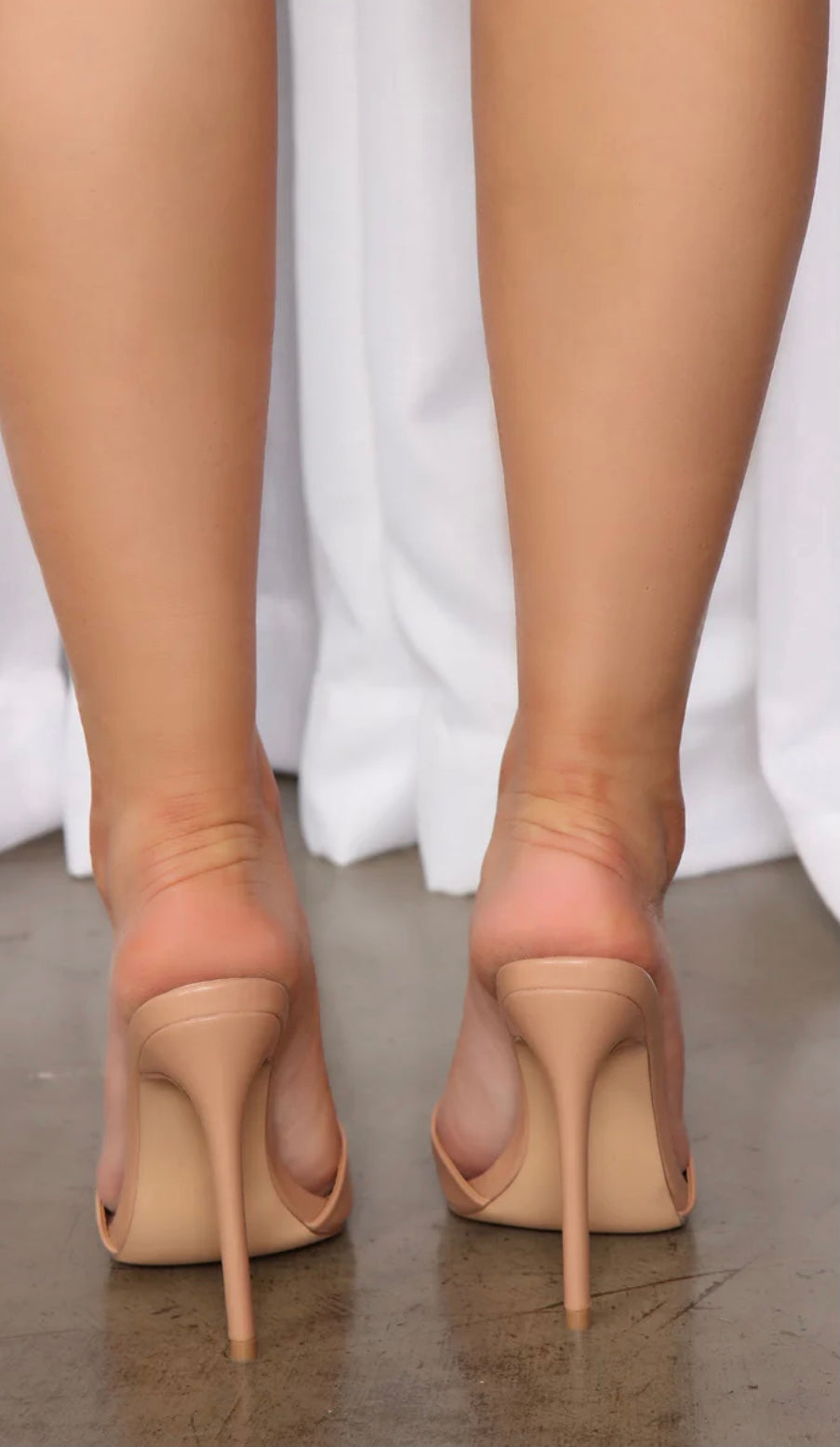 Leg-Lengthening Luxe Stilettos - Nude