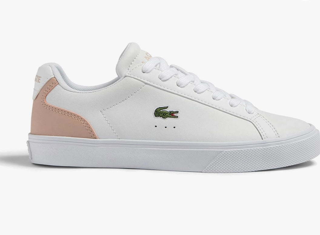 Lacoste Women's Lerond Pro BL 23 1 CFA Sneaker - White/Light Pink