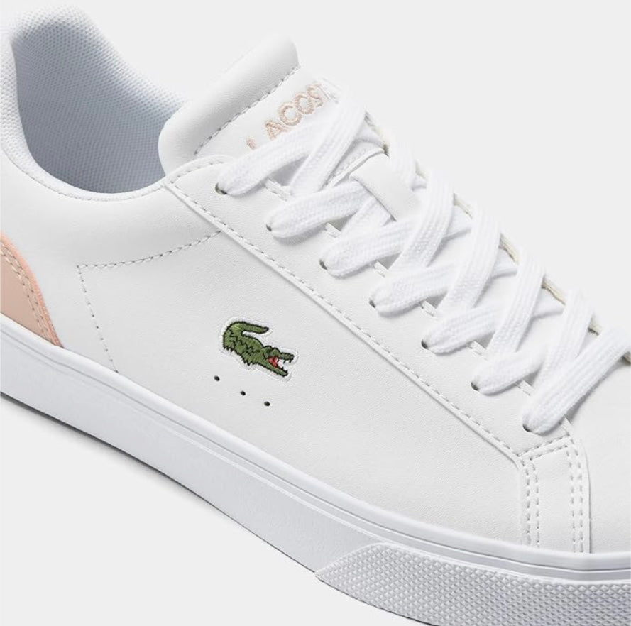 Lacoste Women's Lerond Pro BL 23 1 CFA Sneaker - White/Light Pink