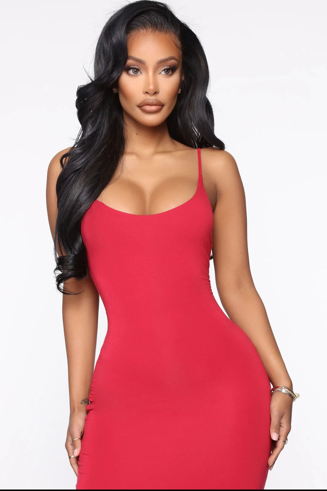 Hot Like That Body Melt Maxi Dress - Red