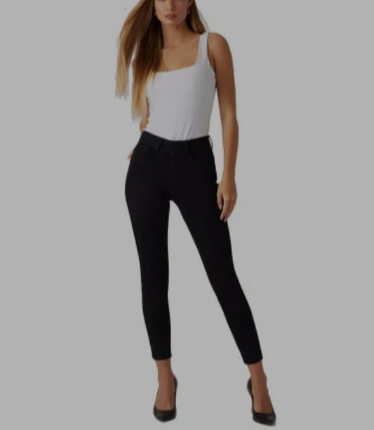 Guess High-Rise Shape Up Denim Jeans - Black